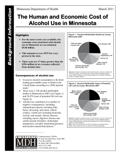 The Human and Economic Cost of Alcohol Use in Minnesota