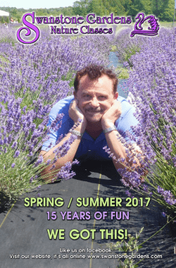 Swanstone Gardens Brochure Spring 2017