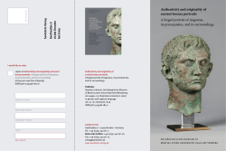 Authenticity and originality of ancient bronze portraits A forged