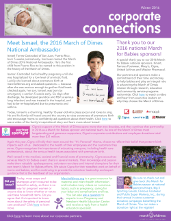 Meet Ismael, the 2016 March of Dimes National Ambassador