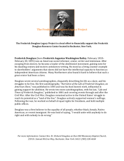 The Frederick Douglass Legacy Project
