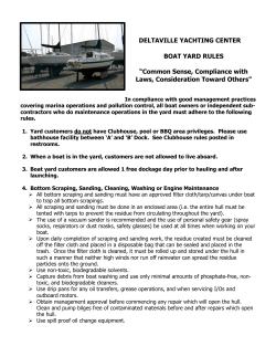 Boatyard Rules - Deltaville Yachting Center
