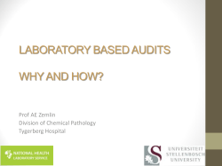 AE Zemlin-Laboratory Based Audits