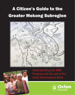 A Citizen`s Guide to the Greater Mekong Subregion