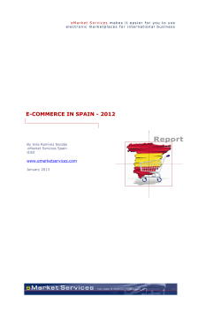E-commerce in Spain, 2012