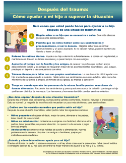 After the Trauma: Helping My Child Cope