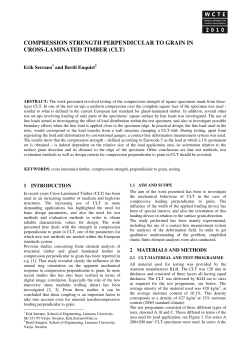 compression strength perpendicular to grain in cross