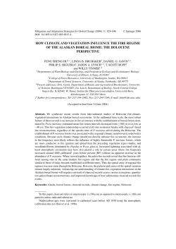 how climate and vegetation influence the fire regime