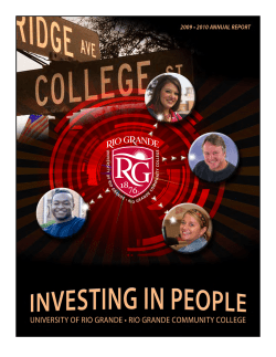 Annual Report 2009-2010 - University of Rio Grande