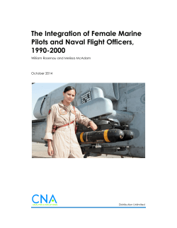 The Integration of Female Marine Pilots and Naval Flight