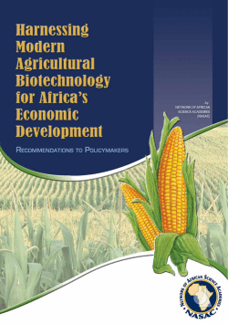 Harnessing Modern Agricultural Biotechnology for Africa`s Economic