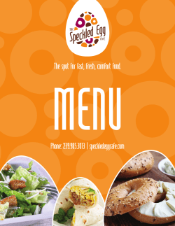 The spot for fast, fresh, comfort food.