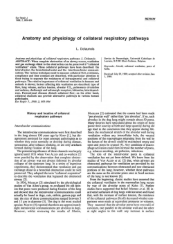 Anatomy and physiology of collateral respiratory pathways