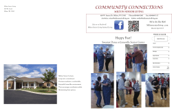 March - April - Milton Senior Living