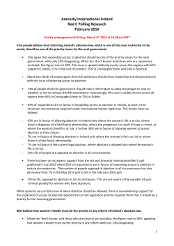 Amnesty International Ireland February 2016 Polling Background Doc