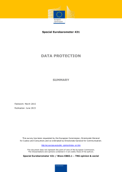Eurobarometer 431 - European Commission