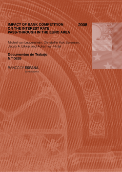 impact of bank competition on the interest rate