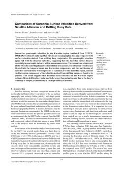 Comparison of Kuroshio Surface Velocities Derived