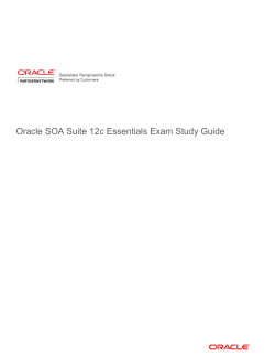 Oracle SOA Suite 12c Essentials Exam Study Guide