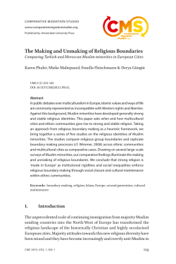 The Making and Unmaking of Religious Boundaries