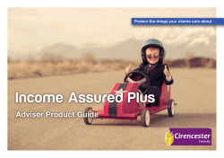 Income Assured Plus - Cirencester Friendly