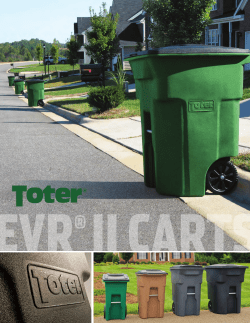 Toter Inc Brochure 2 Trash Recycling Toters