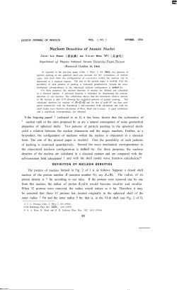 Nudeon Densities of Atomic Nuclei