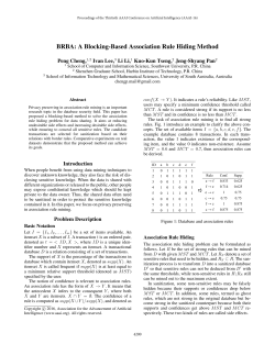 BRBA: A Blocking-Based Association Rule Hiding Method