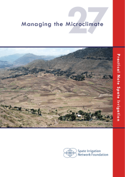 Managing the Microclimate - CGSpace