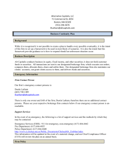 Alternative Capitalis, LLC 71 Commercial St, #254 Boston, MA