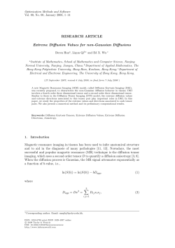 Extreme Diffusion Values for non-Gaussian Diffusions