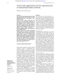 A latex slide agglutination test for rapid detection of
