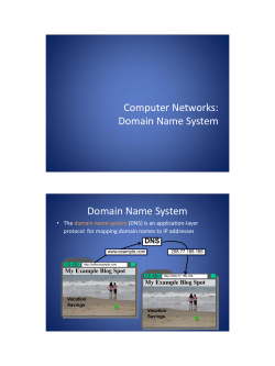 Computer Networks: Application