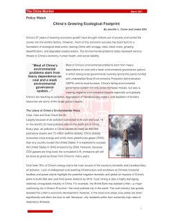 China`s Growing Ecological Footprint