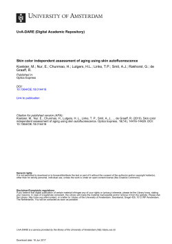 Skin color independent assessment of aging using skin
