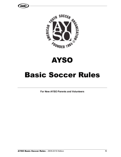AYSO Basic Soccer Rules