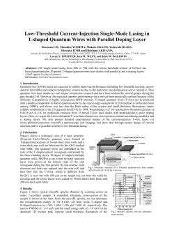 Low-Threshold Current-Injection Single-Mode Lasing in T