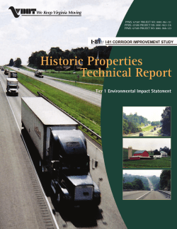 Historic Properties Technical Report