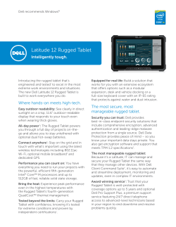 Latitude 12 Rugged Tablet