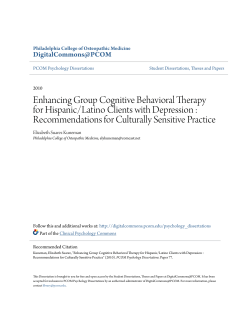 Enhancing Group Cognitive Behavioral Therapy for Hispanic/Latino