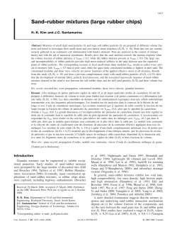 Sand&ndash;rubber mixtures (large rubber chips)