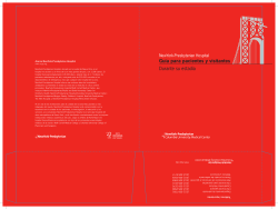 Gu&iacute;a para pacientes y visitantes Durante su estad&iacute;a