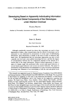 Trait and global components of sex stereotypes under