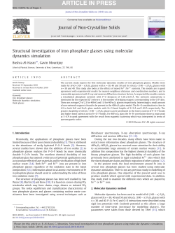 Structural investigation of iron phosphate