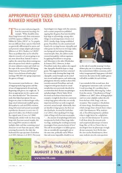 Editorial - IMA Fungus