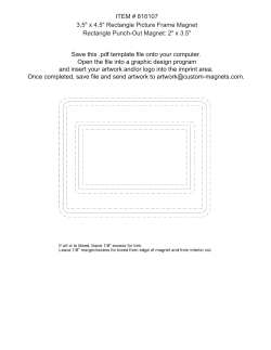 ITEM # 816107 3.5" x 4.5" Rectangle Picture Frame Magnet