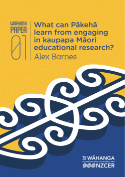 Paper - New Zealand Council for Educational Research