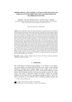 observational and numerical study on the influence of large
