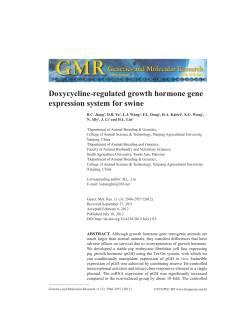 Doxycycline-regulated growth hormone gene