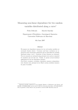Measuring non-linear dependence for two
